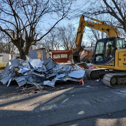 Mobile home demolition project from Hill Demolition’s original project gallery