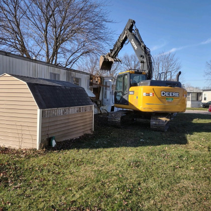 Mobile home demolition project from Hill Demolition’s original project gallery